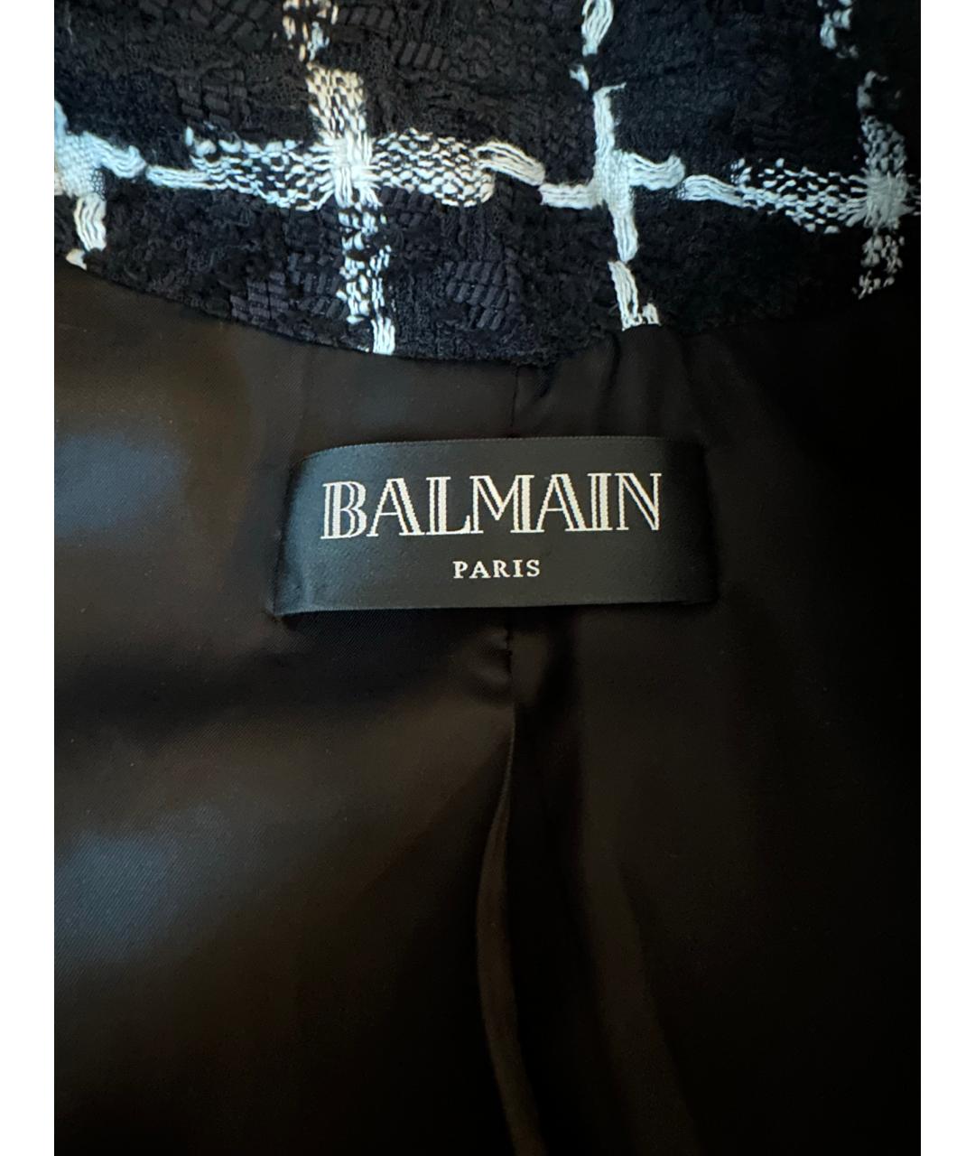 BALMAIN Черный вискозный жакет/пиджак, фото 3