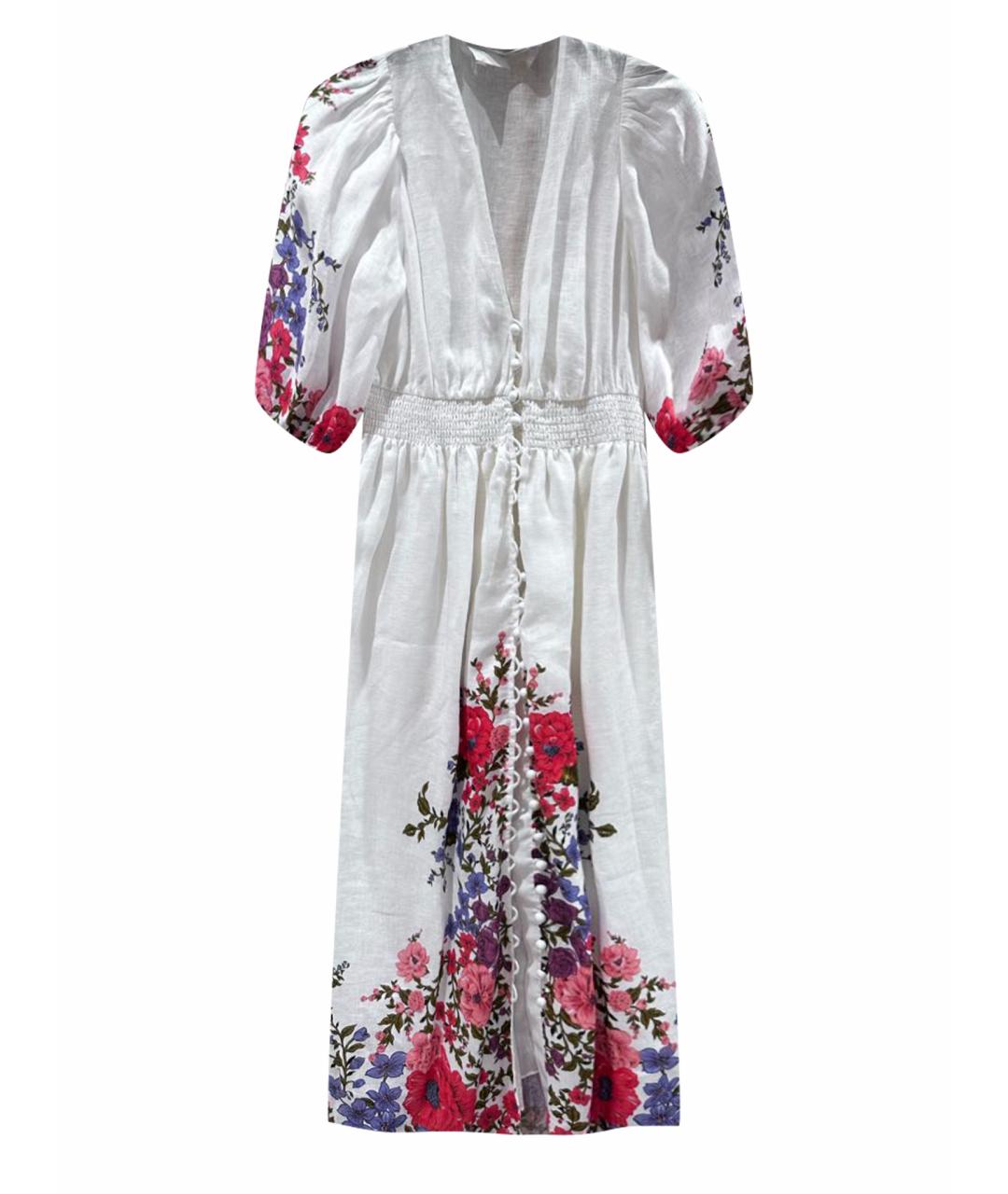 ZIMMERMANN Белое льняное платье, фото 1