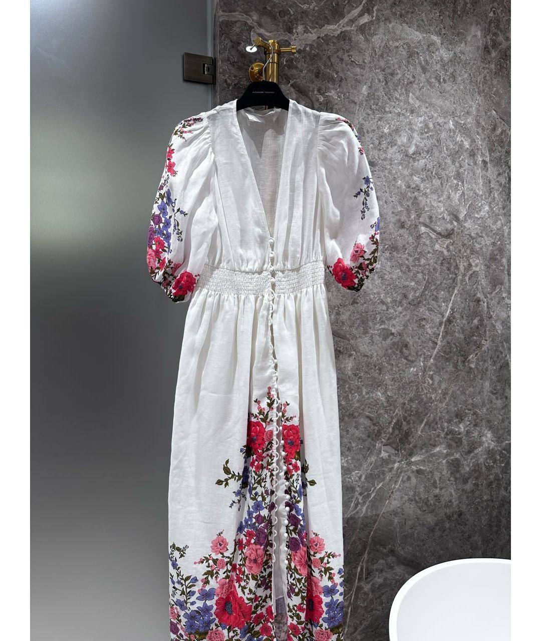 ZIMMERMANN Белое льняное платье, фото 5
