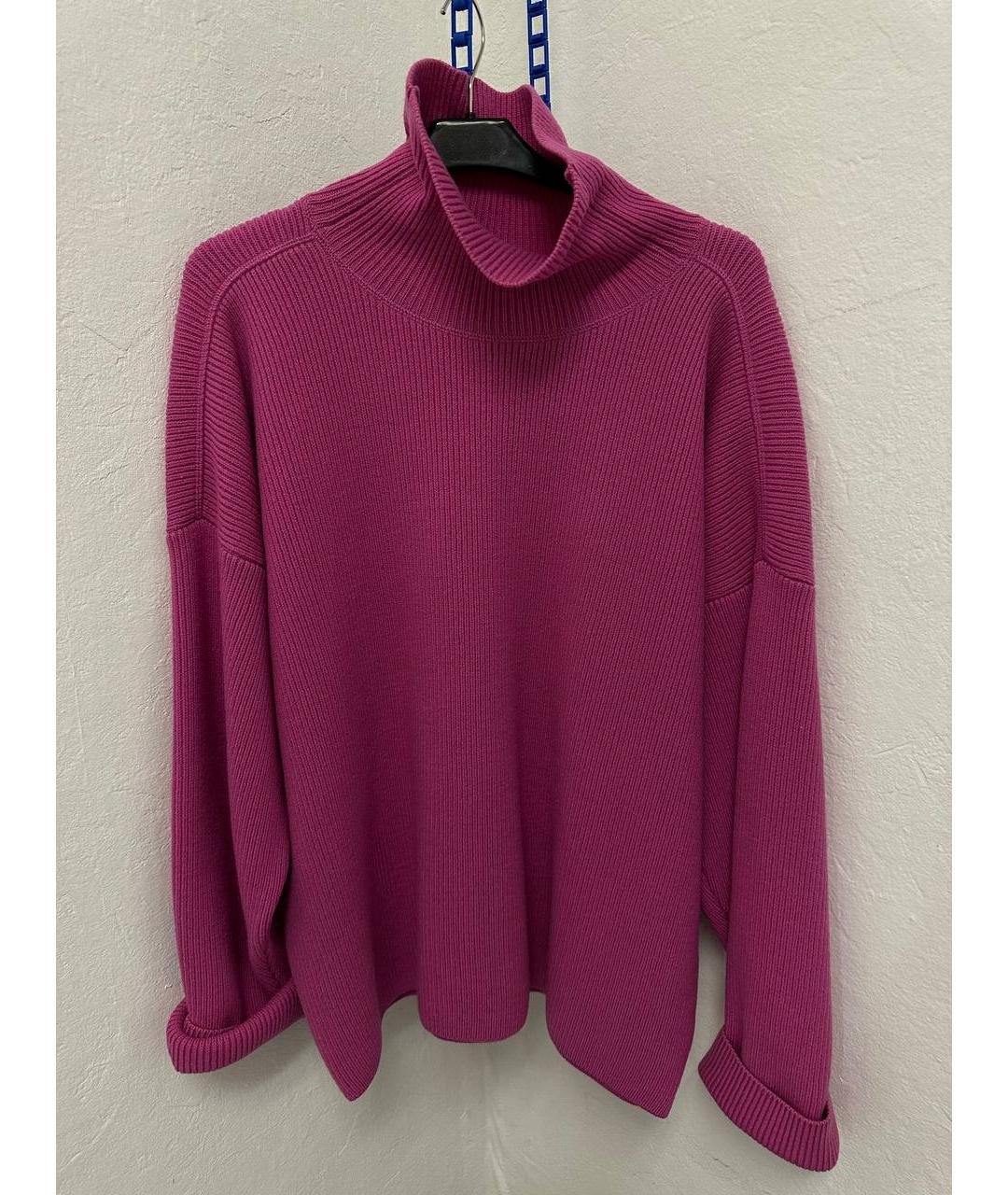 AMI ALEXANDRE MATTIUSSI Розовый шерстяной джемпер / свитер, фото 7