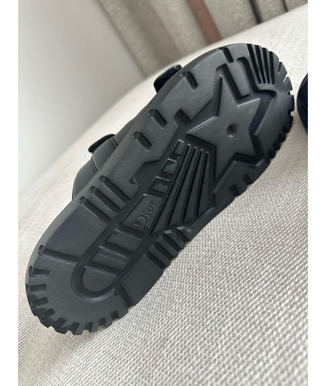CHRISTIAN DIOR PRE-OWNED Черные кожаные сандалии, фото 6