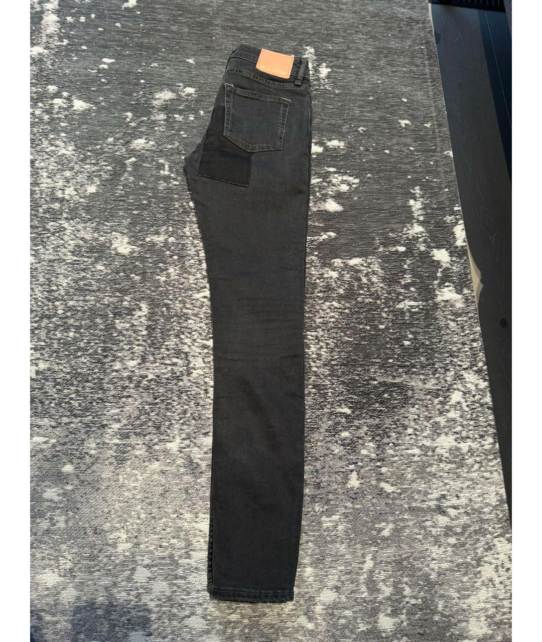ACNE STUDIOS Серые хлопковые джинсы слим, фото 2