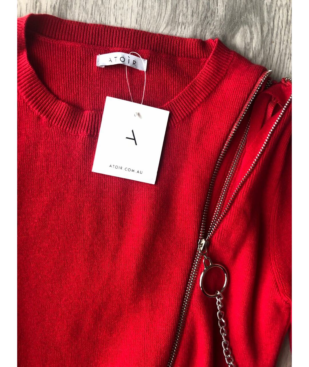 ATOIR Красный хлопковый джемпер / свитер, фото 5
