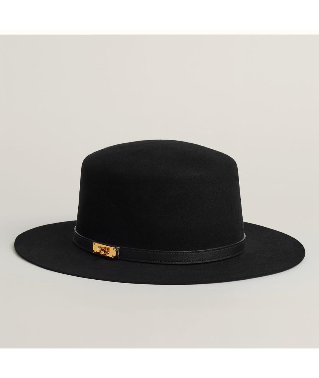 HERMES Черная шляпа, фото 5