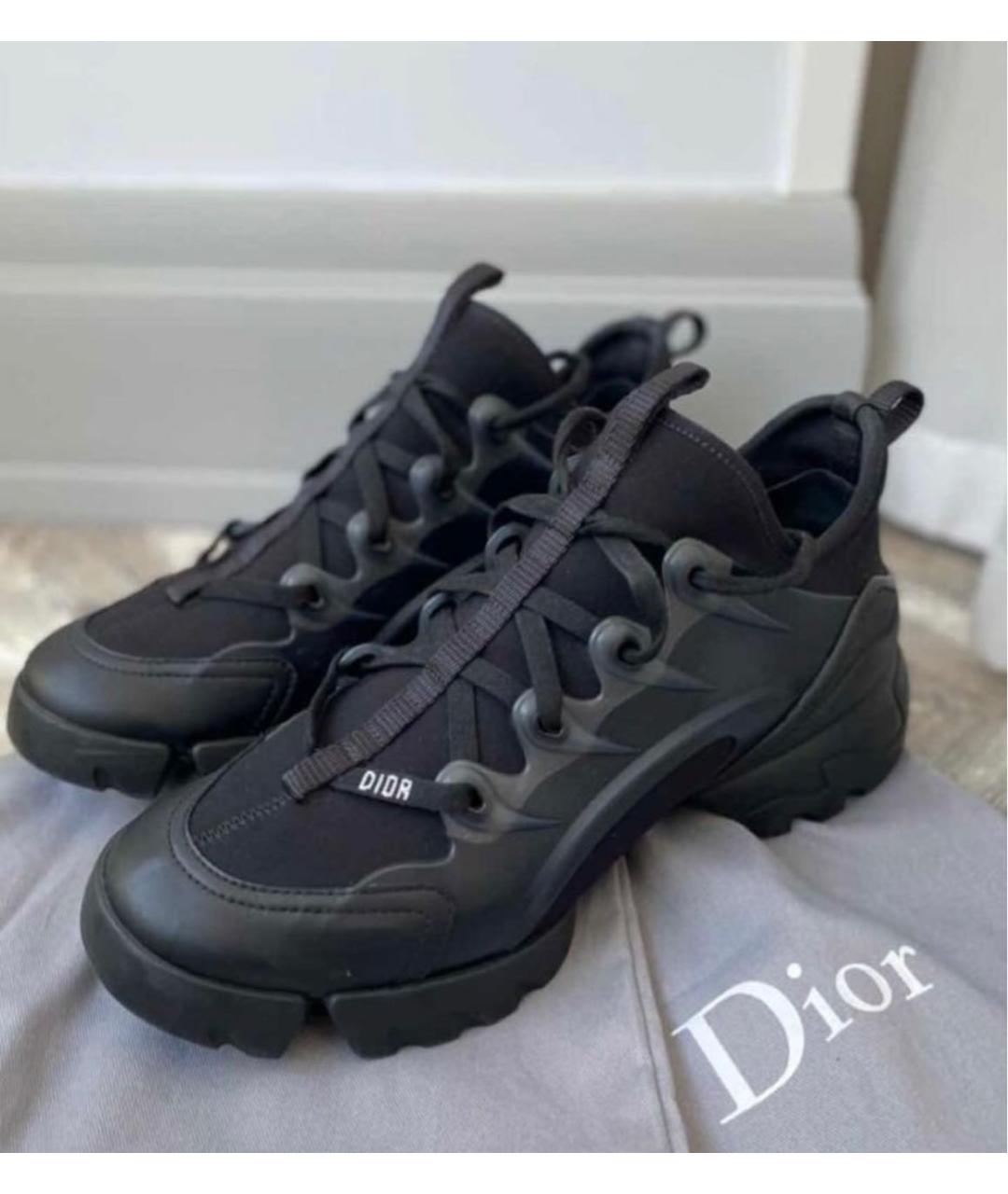 CHRISTIAN DIOR Черные кожаные кроссовки, фото 2