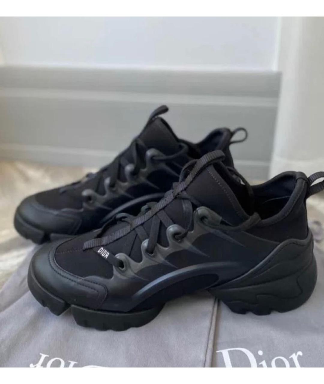 CHRISTIAN DIOR Черные кожаные кроссовки, фото 4