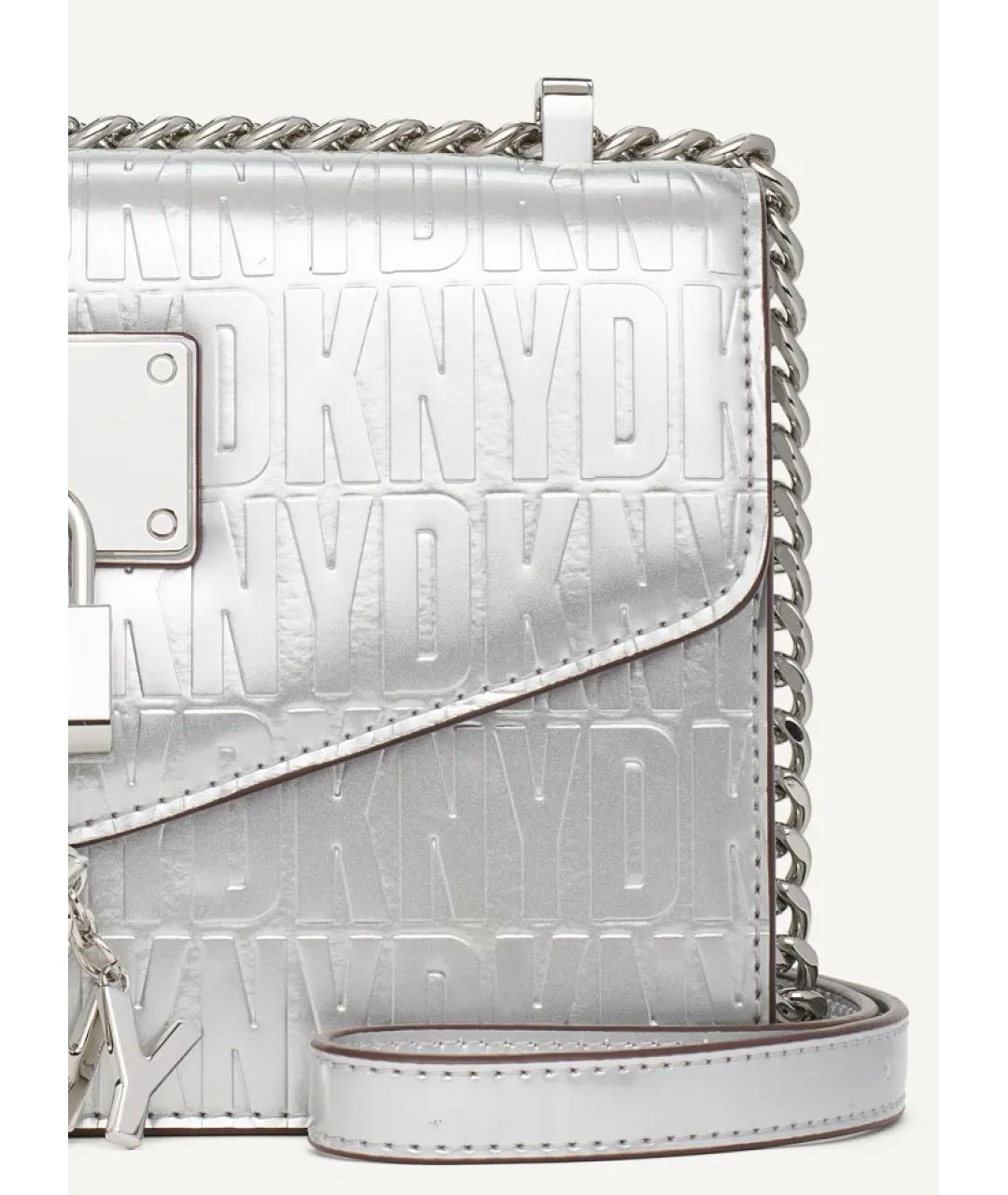 DKNY Серебряная сумка через плечо, фото 3