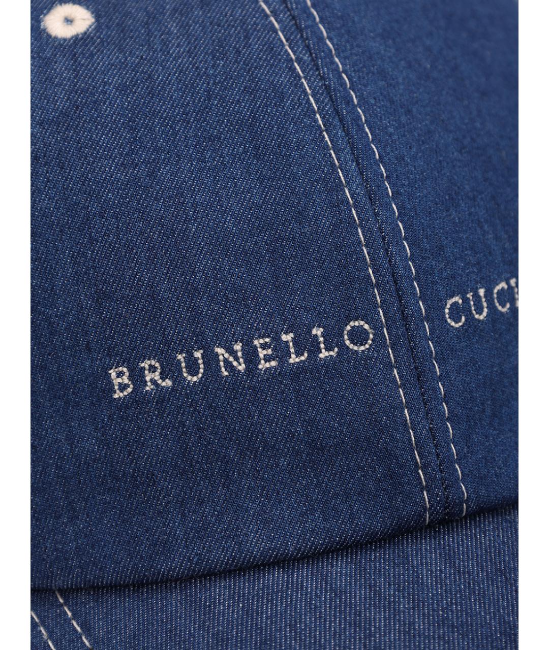 BRUNELLO CUCINELLI Синяя кепка/бейсболка, фото 3