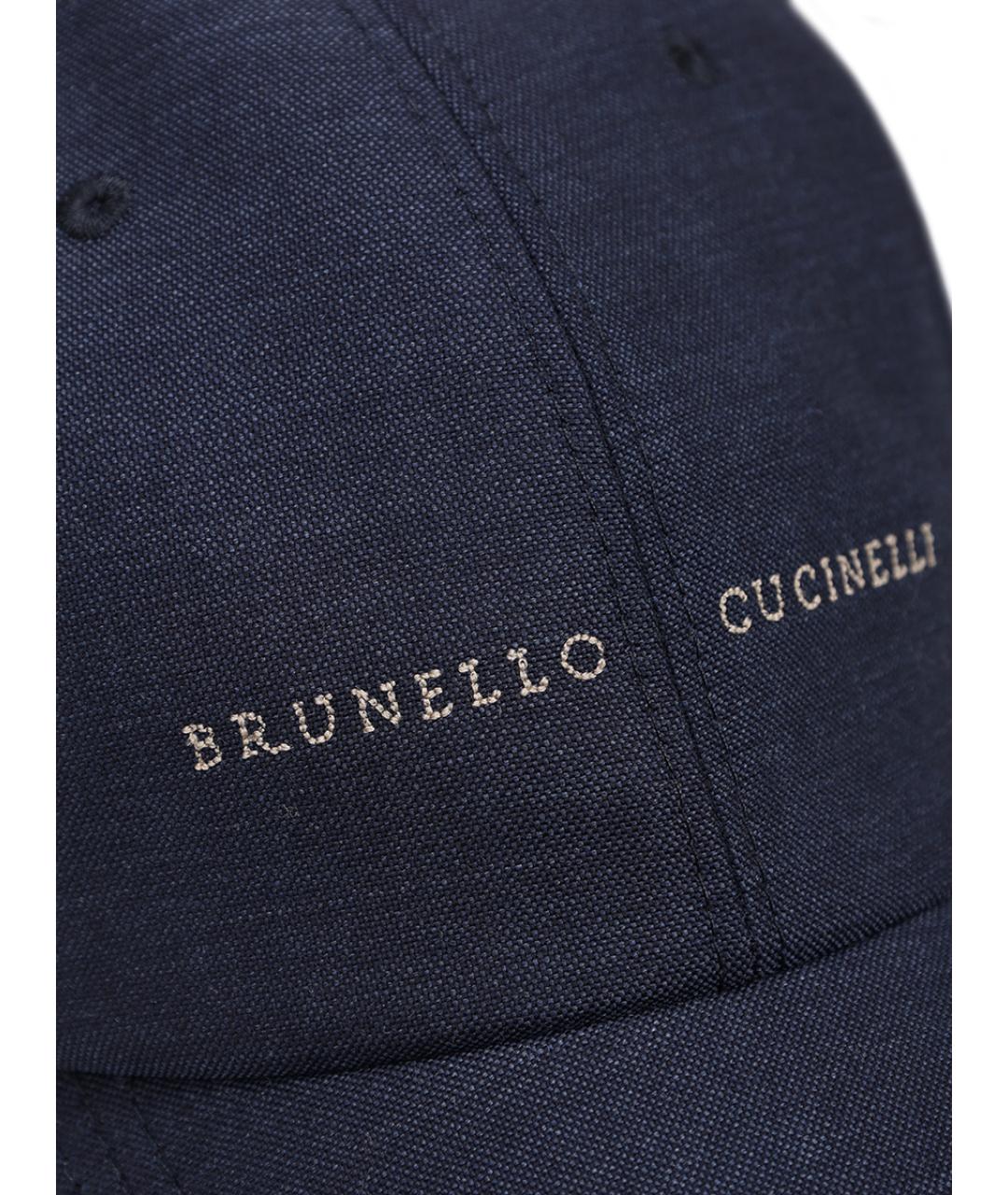 BRUNELLO CUCINELLI Синяя кепка/бейсболка, фото 3