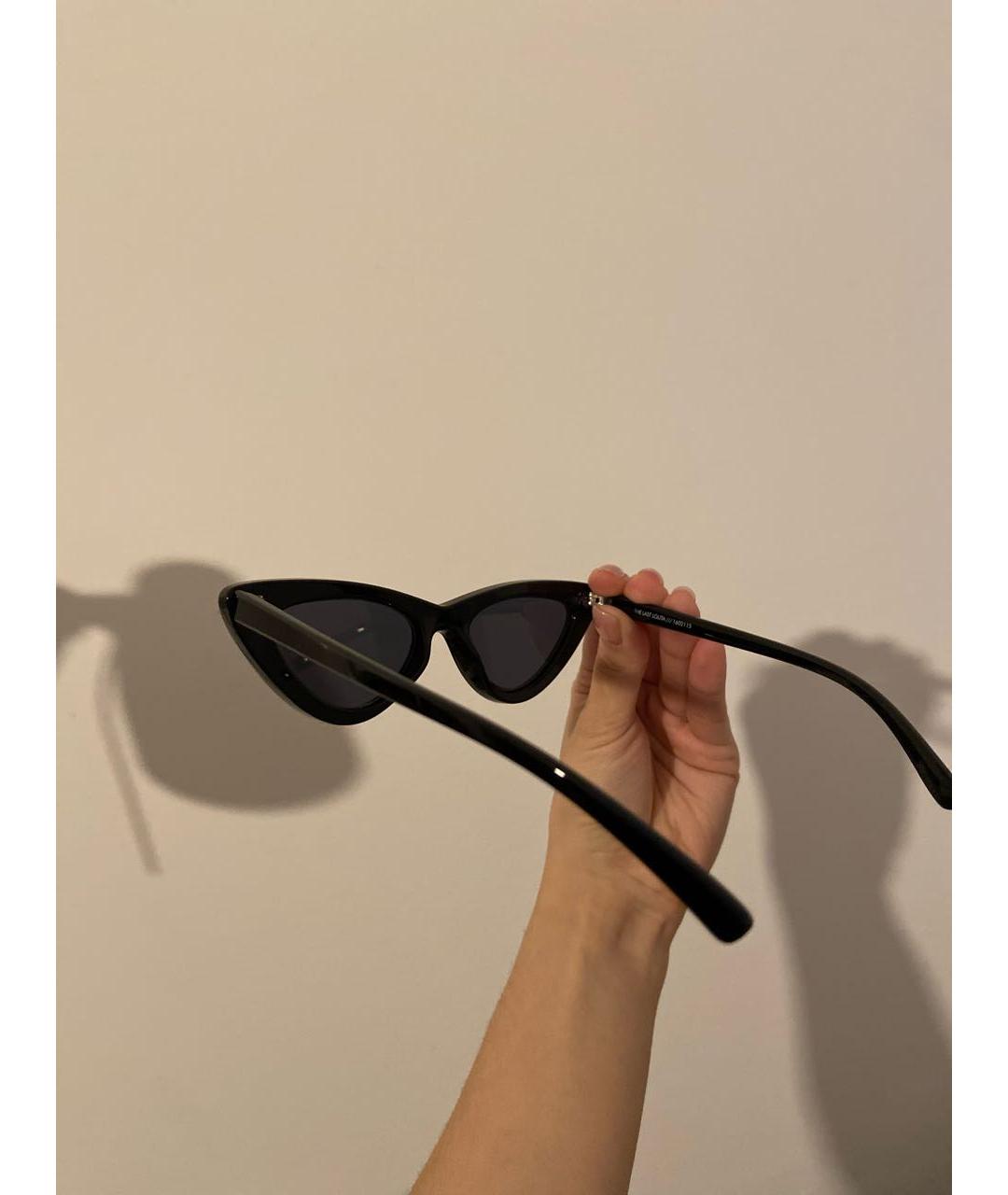LE SPECS Черные пластиковые солнцезащитные очки, фото 7