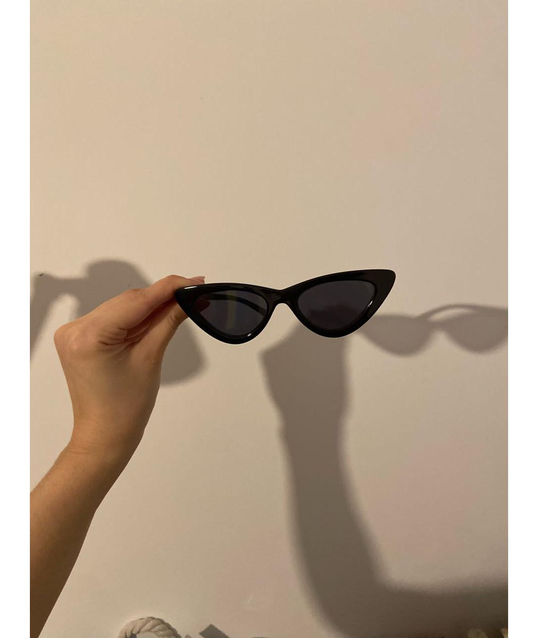 LE SPECS Черные пластиковые солнцезащитные очки, фото 6