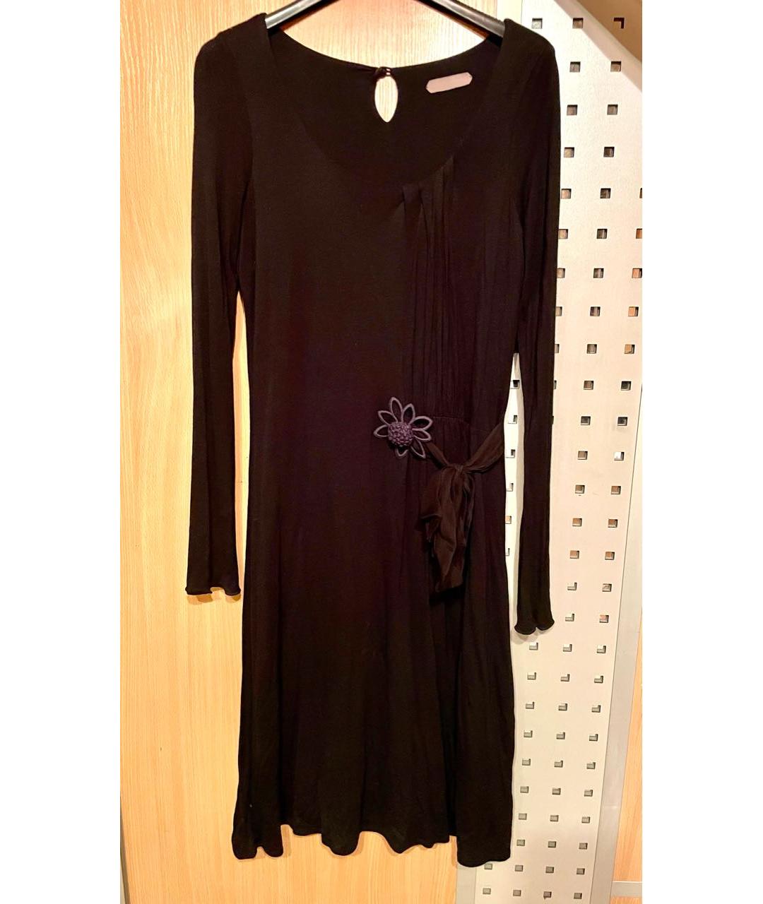 DOROTHEE SCHUMACHER Черное вискозное повседневное платье, фото 5