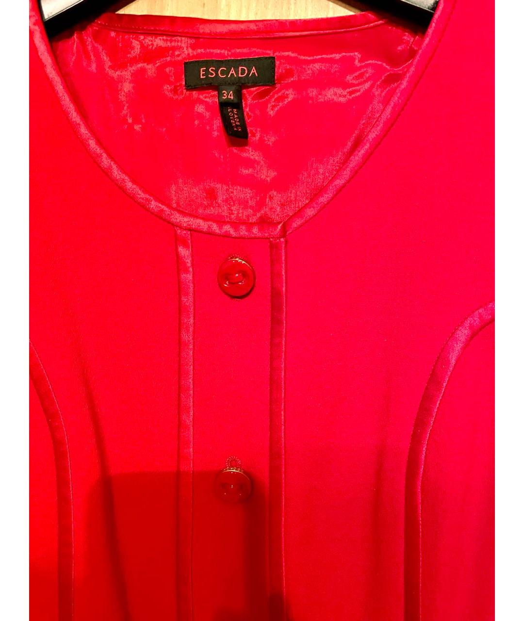 ESCADA Красное вискозное повседневное платье, фото 3
