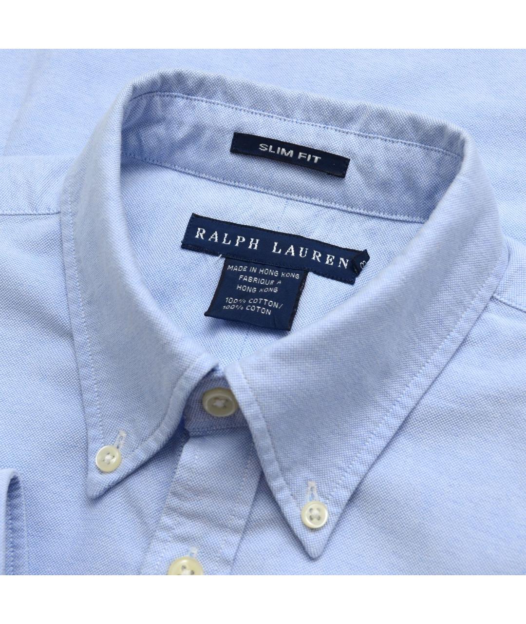 POLO RALPH LAUREN Голубая хлопковая рубашка, фото 4