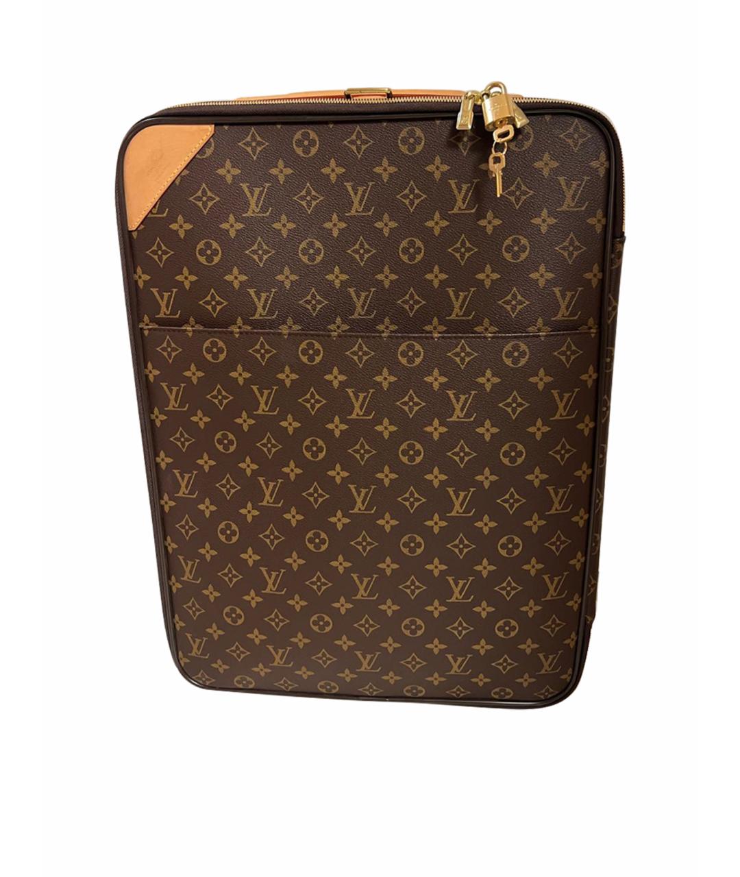 LOUIS VUITTON PRE-OWNED Коричневый чемодан, фото 1