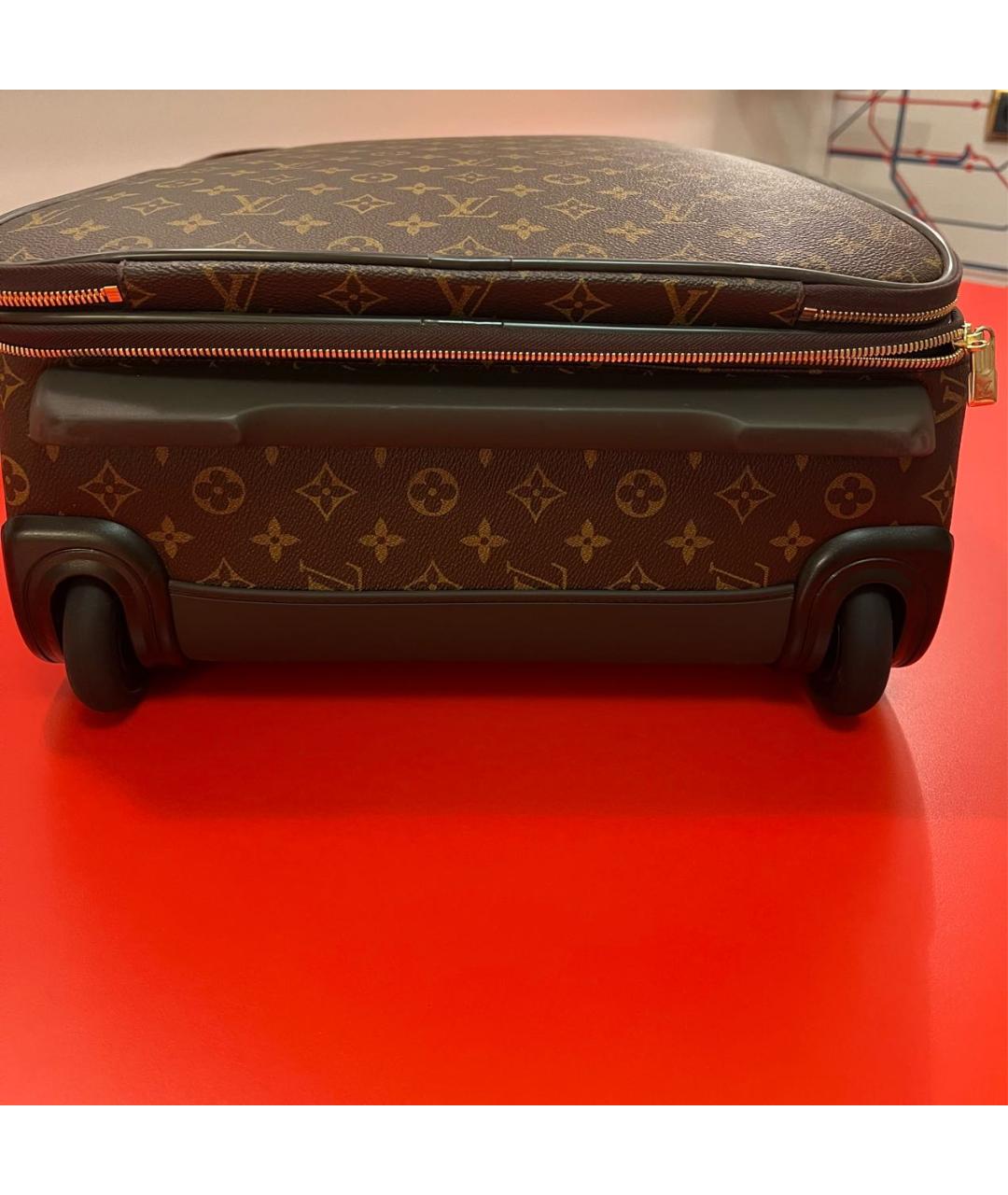 LOUIS VUITTON PRE-OWNED Коричневый чемодан, фото 3