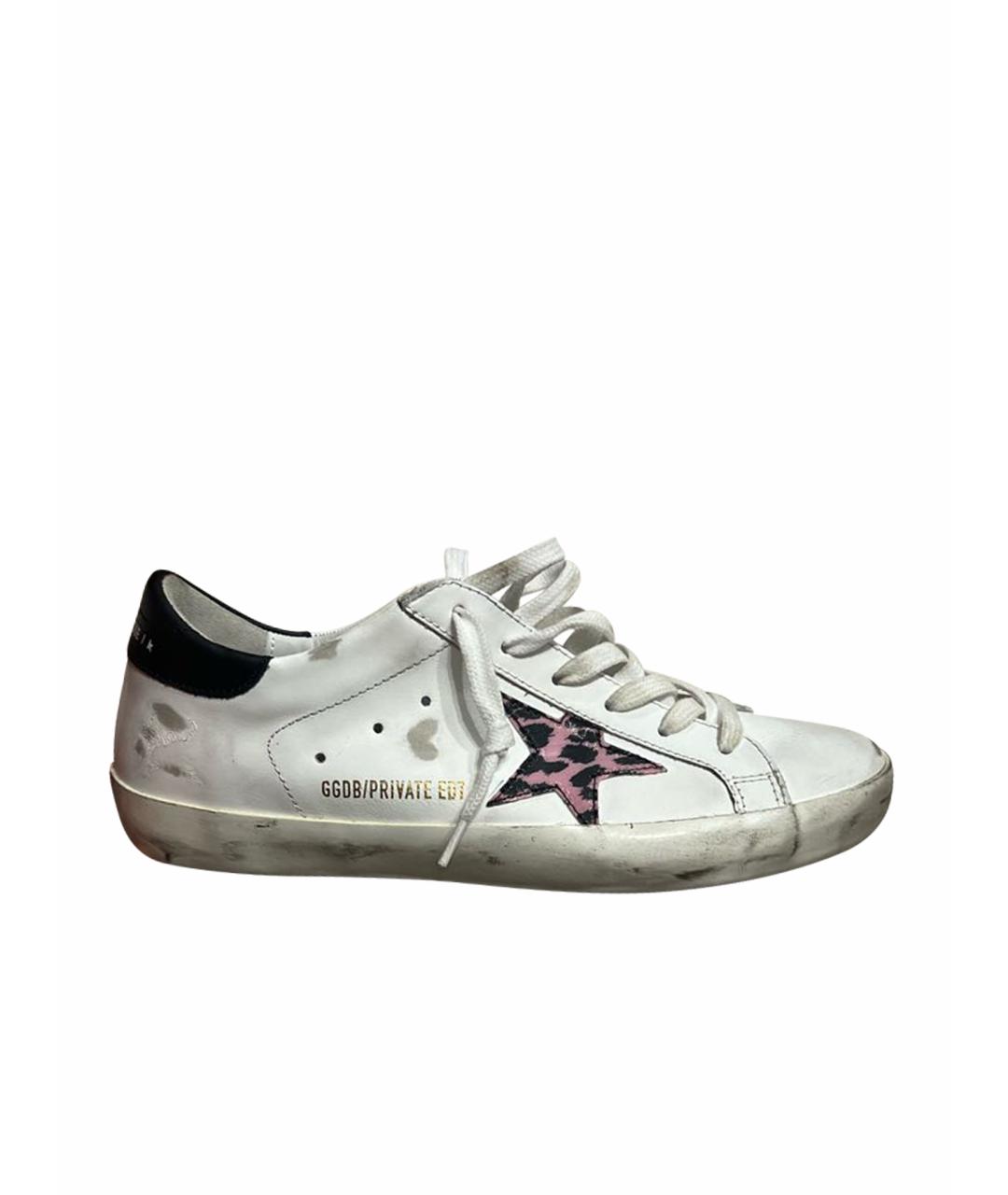 GOLDEN GOOSE DELUXE BRAND Белые кожаные кеды, фото 1