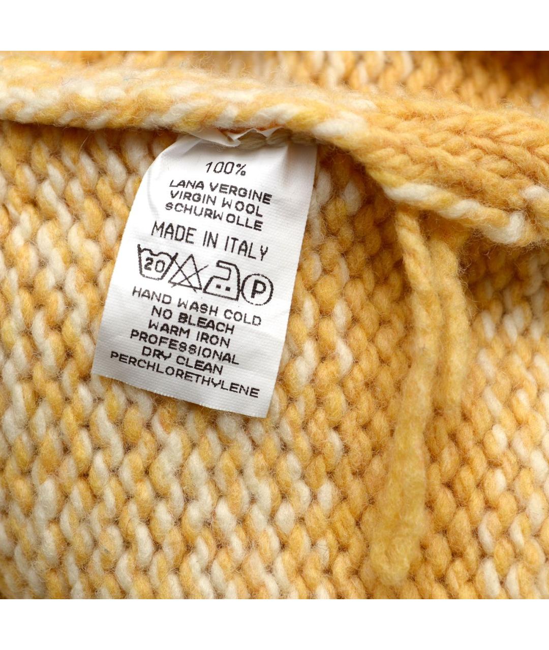 GRAN SASSO Желтый шерстяной джемпер / свитер, фото 5