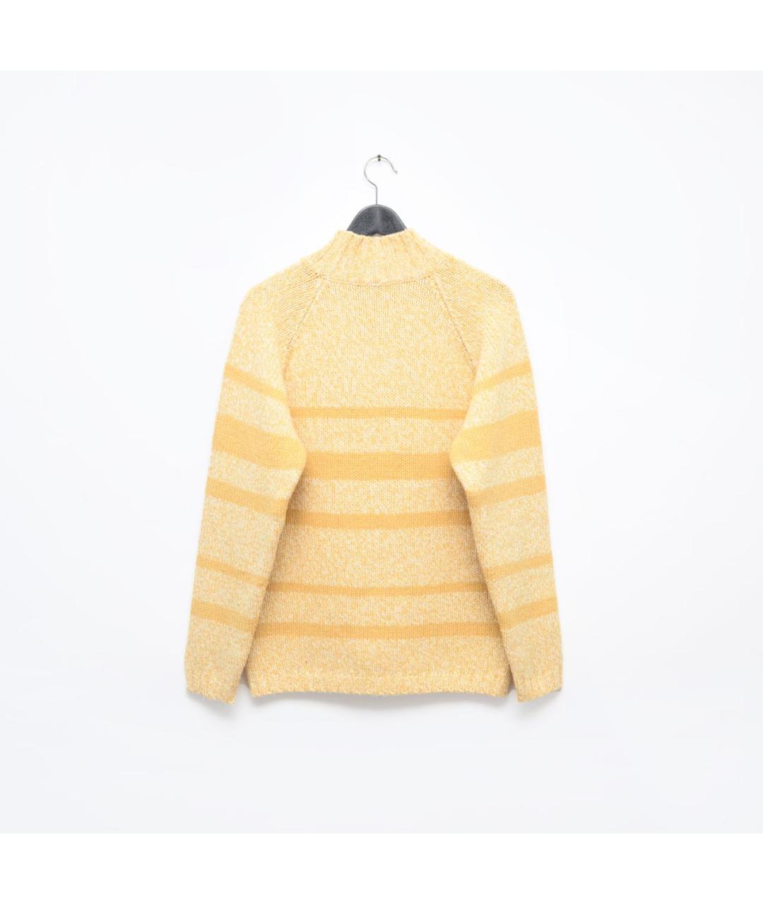 GRAN SASSO Желтый шерстяной джемпер / свитер, фото 2