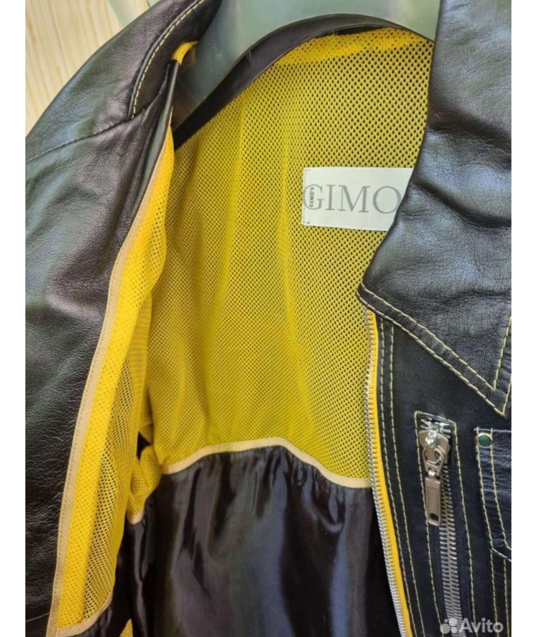 GIMOs Черная кожаная куртка, фото 3