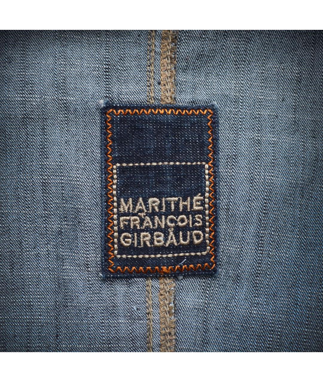 MARITHE FRANCOIS GIRBAUD Темно-синий хлопковый жакет/пиджак, фото 4