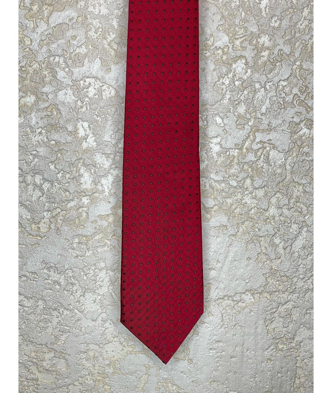 CANALI Бордовый шелковый галстук, фото 2