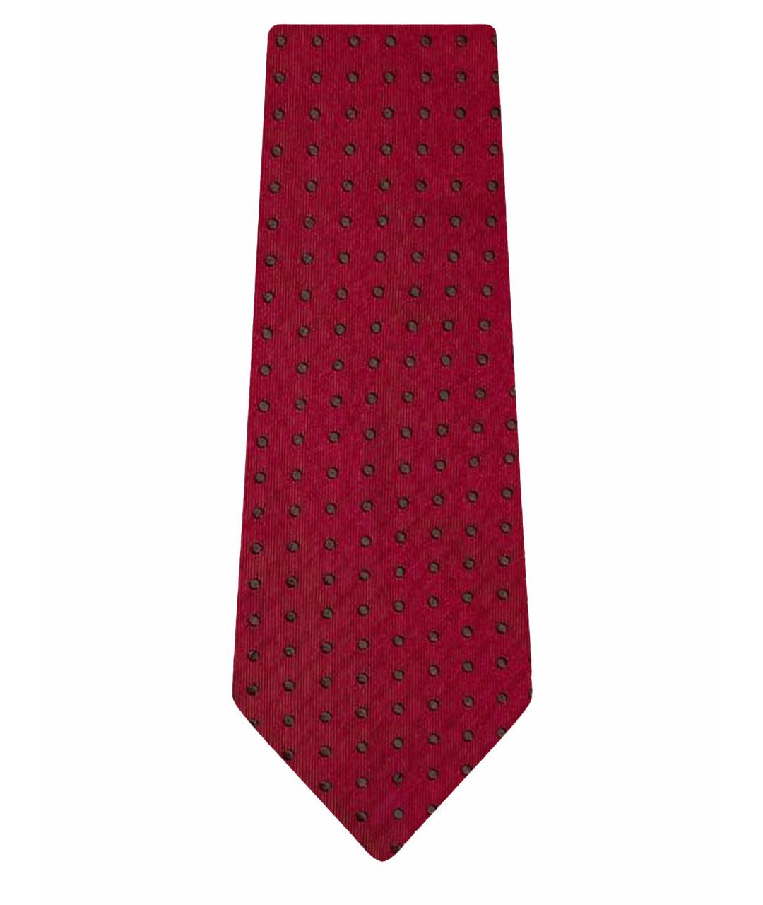 CANALI Бордовый шелковый галстук, фото 1