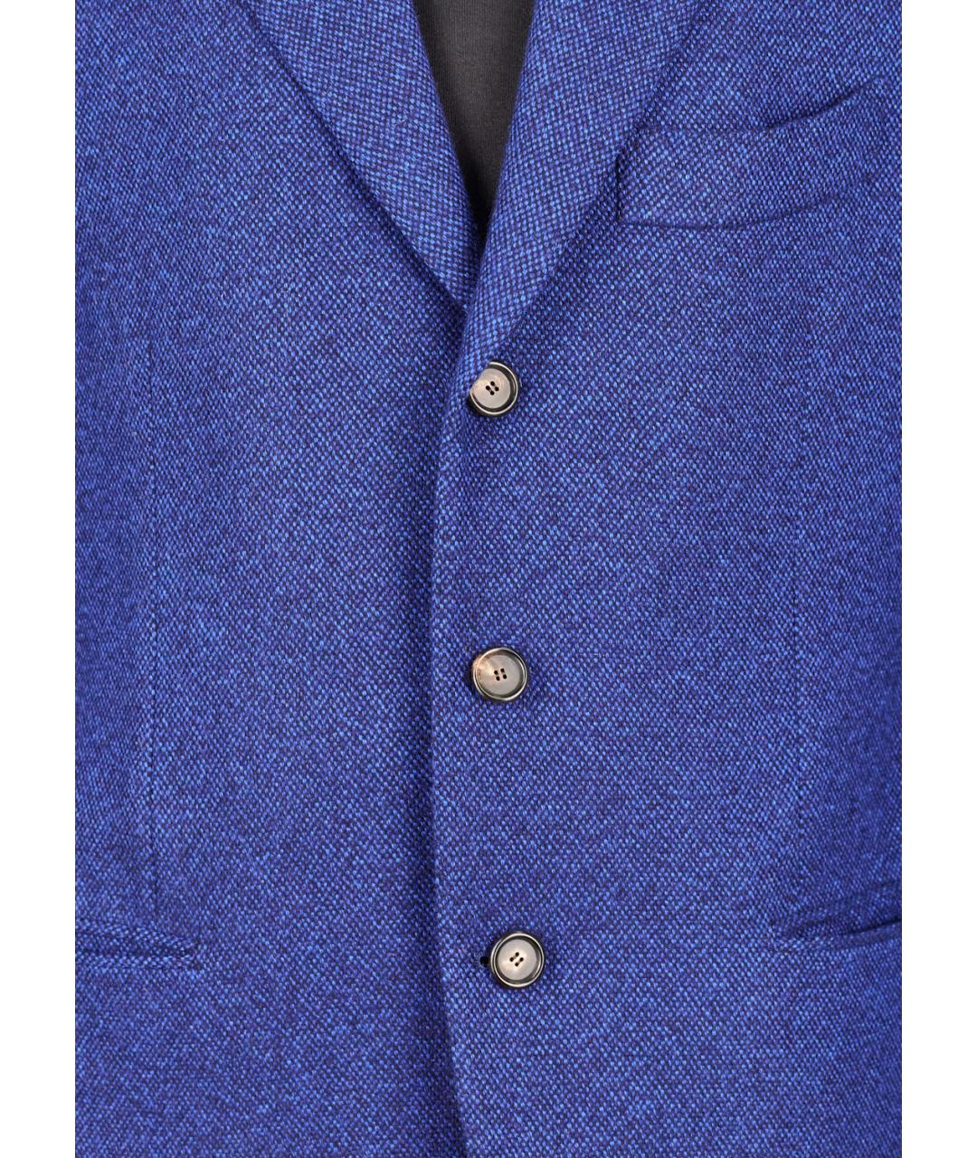 FINAMORE 1925 NAPOLI Синий кашемировый пиджак, фото 4