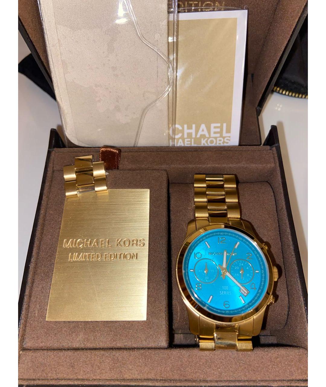 MICHAEL KORS Золотые часы, фото 7