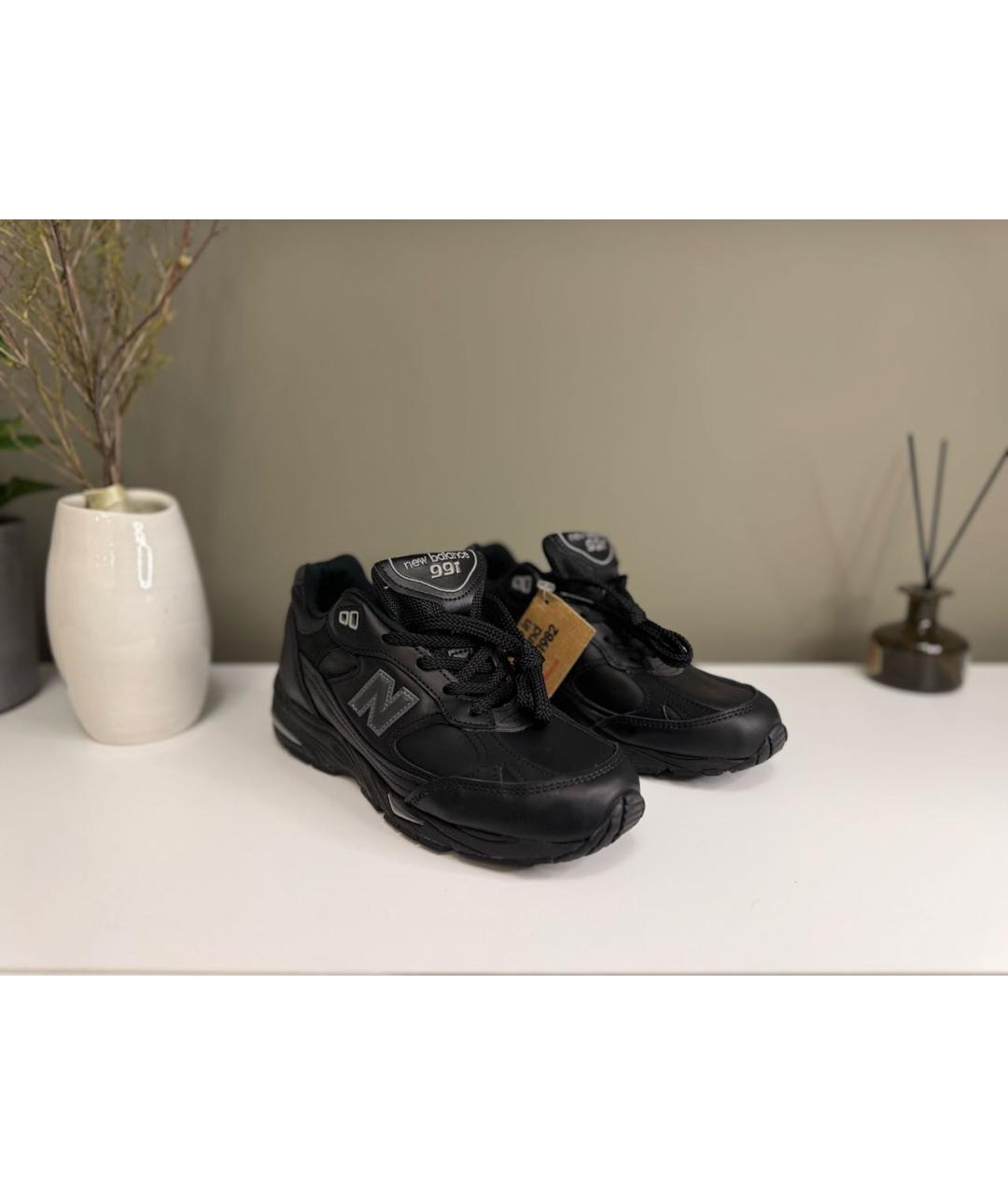 NEW BALANCE Черные кожаные кроссовки, фото 2