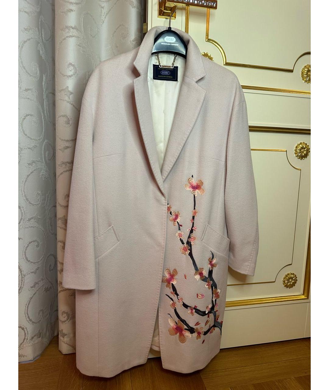 GOBY Розовое кашемировое пальто, фото 6