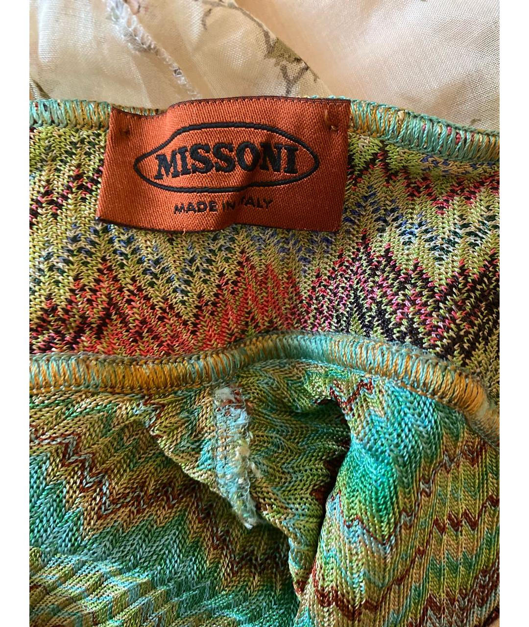 MISSONI Мульти вискозное платье, фото 3