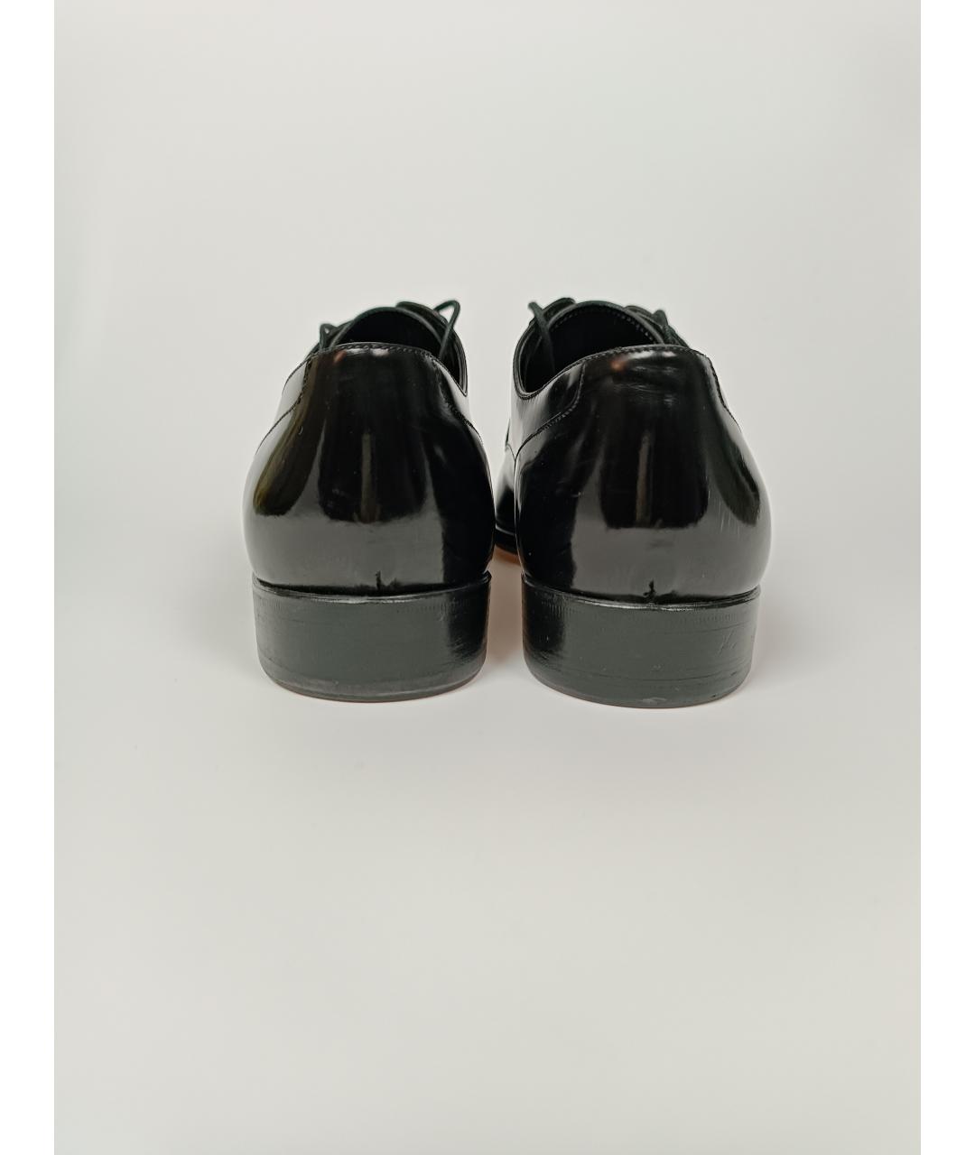 DOLCE&GABBANA Черные кожаные туфли, фото 4