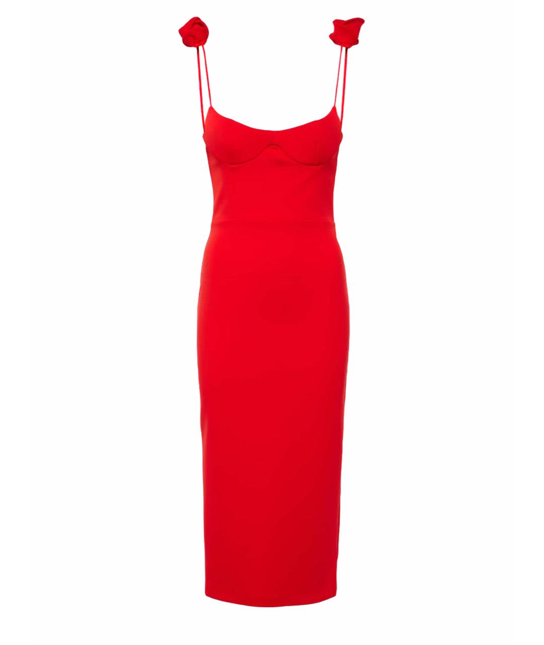 MAGDA BUTRYM Красное полиамидовое коктейльное платье, фото 1