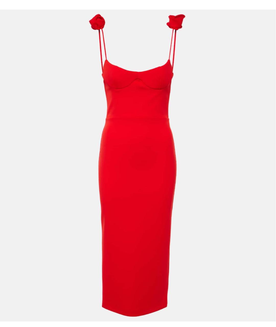 MAGDA BUTRYM Красное полиамидовое коктейльное платье, фото 5