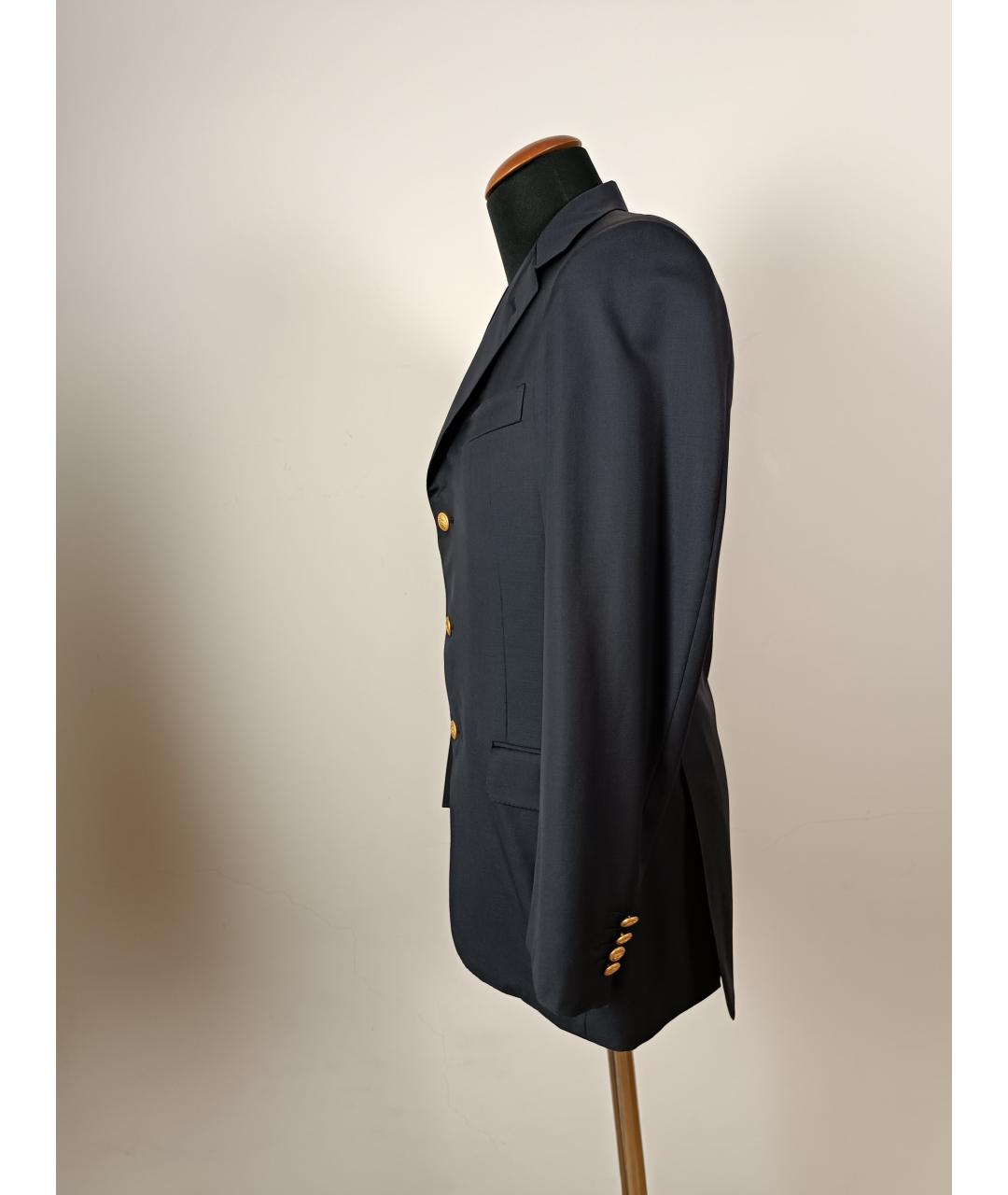 BURBERRY Темно-синий шерстяной пиджак, фото 5