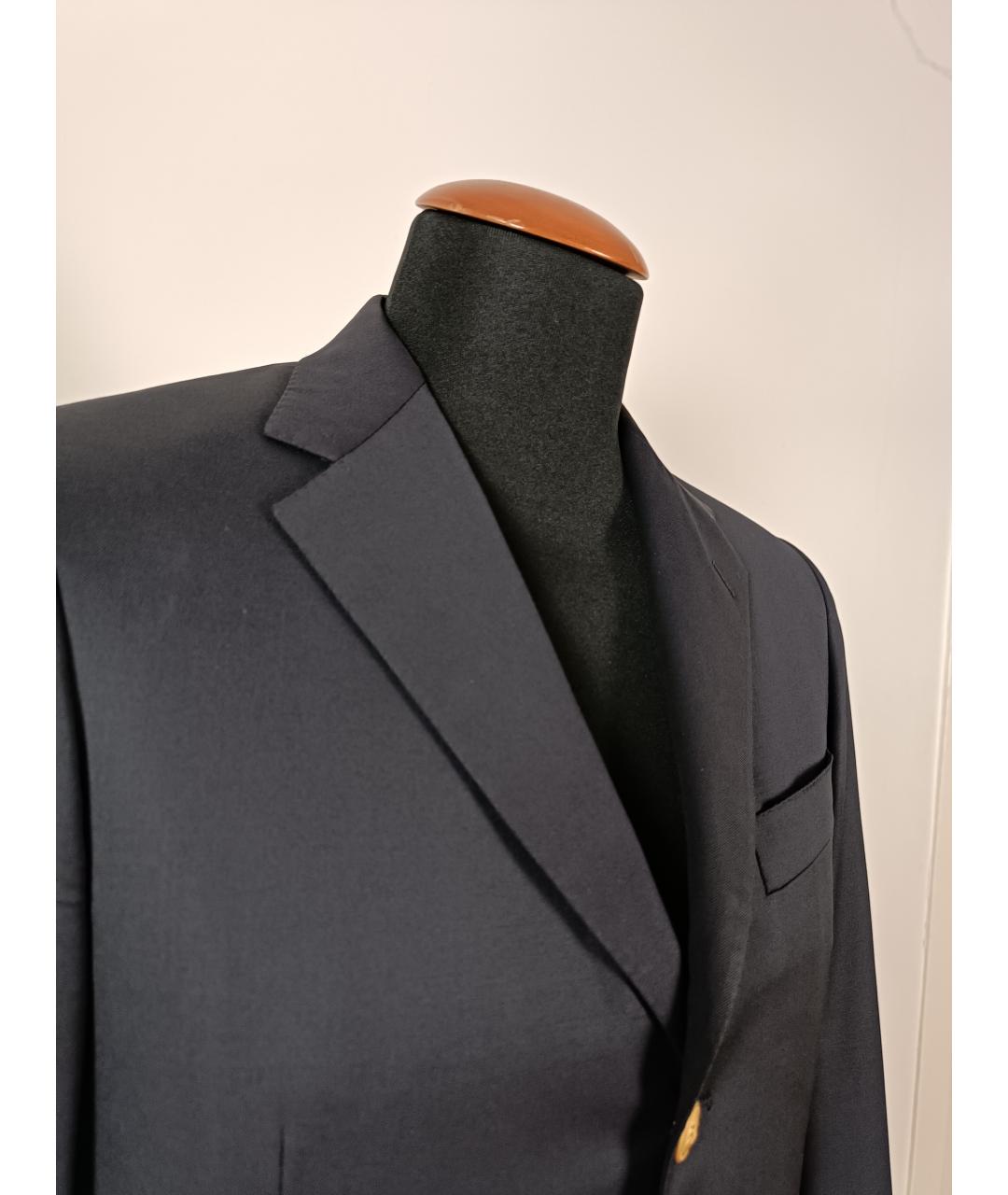 BURBERRY Темно-синий шерстяной пиджак, фото 4