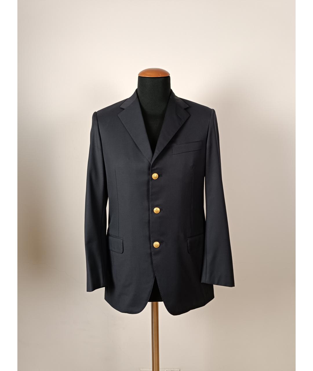 BURBERRY Темно-синий шерстяной пиджак, фото 8