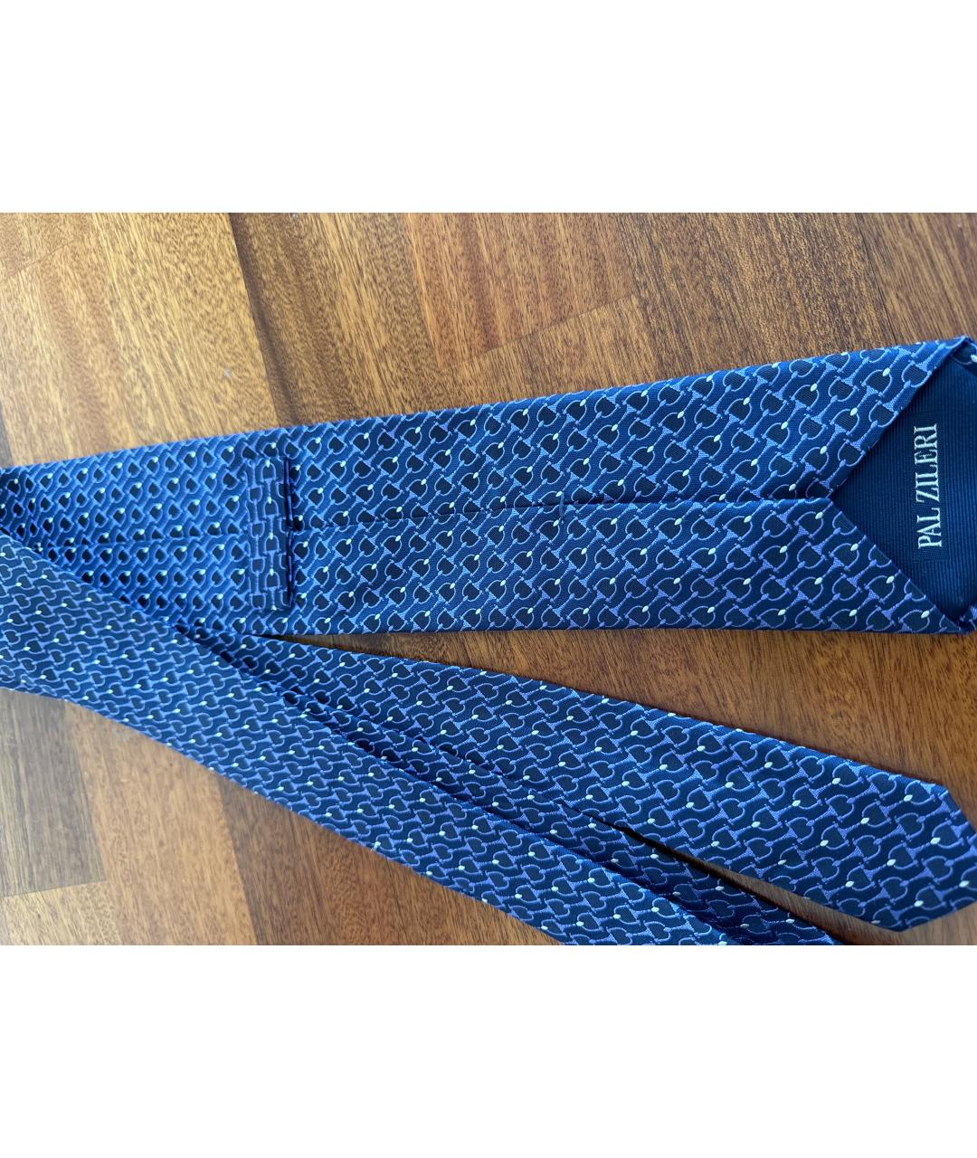 PAL ZILERI Синий шелковый галстук, фото 3