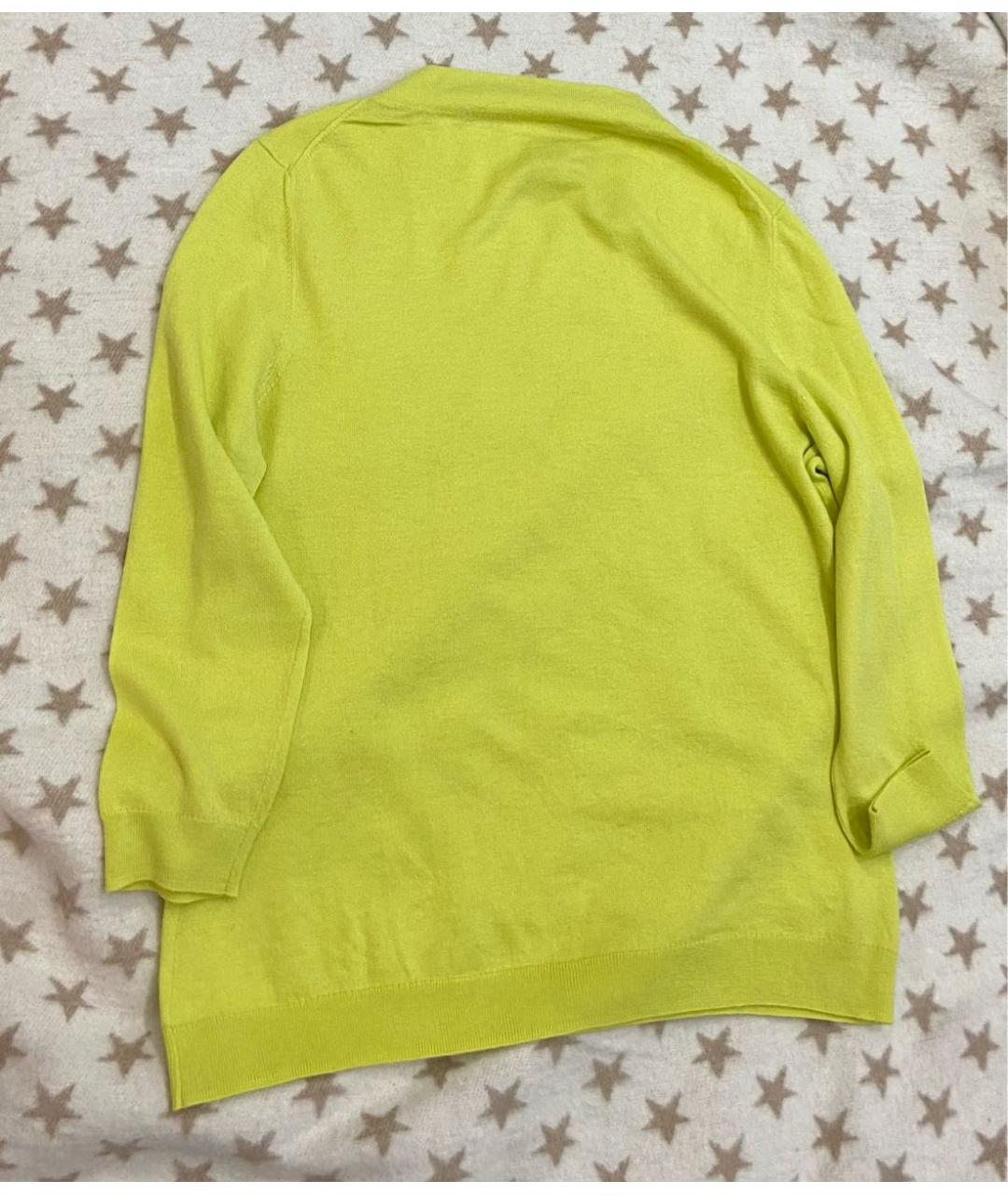 MARC CAIN Желтый шерстяной джемпер / свитер, фото 5