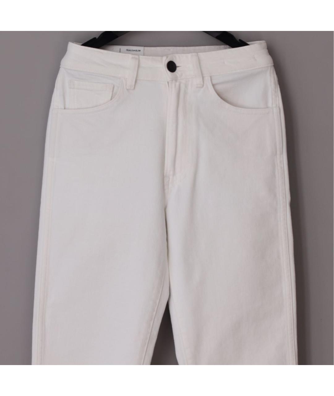 3X1 Белые хлопко-эластановые прямые джинсы, фото 5