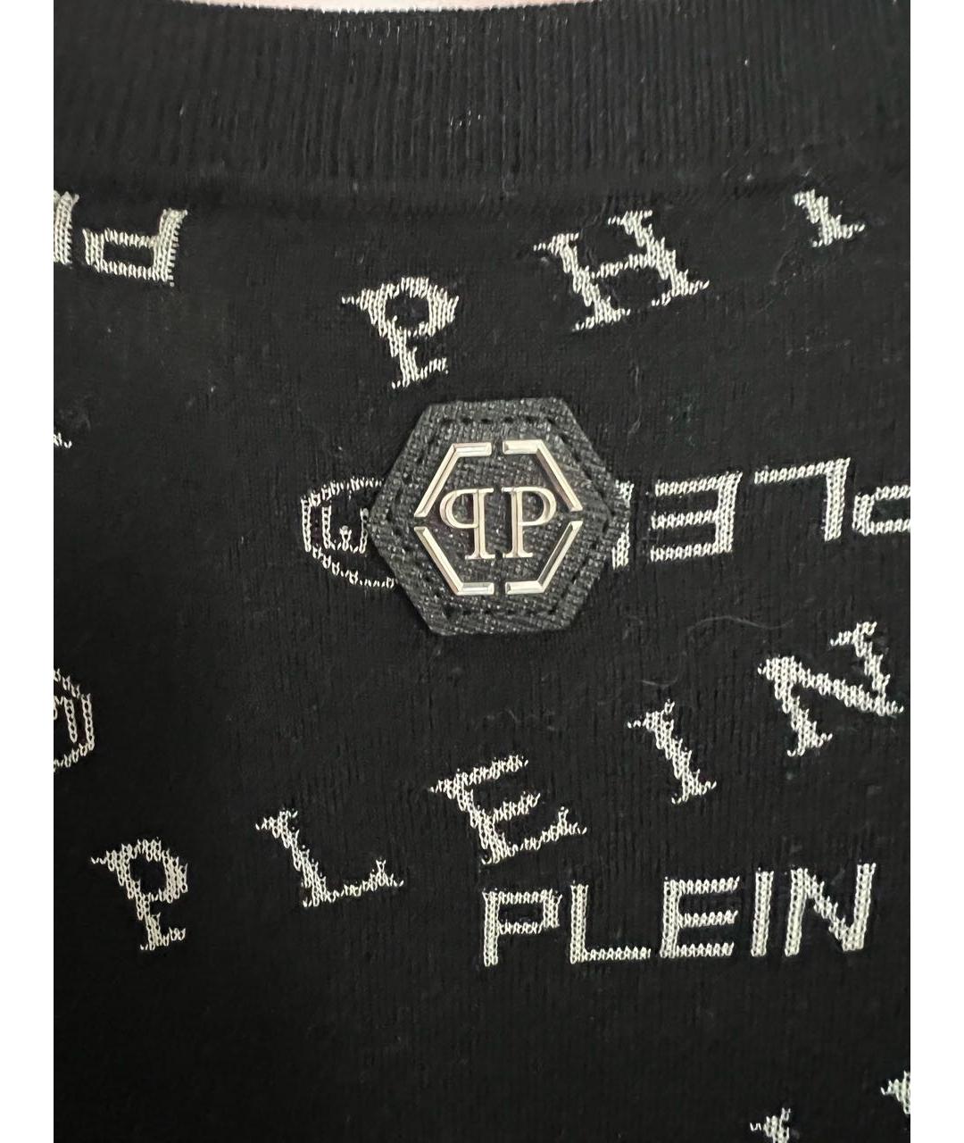 PHILIPP PLEIN Черный шерстяной джемпер / свитер, фото 4