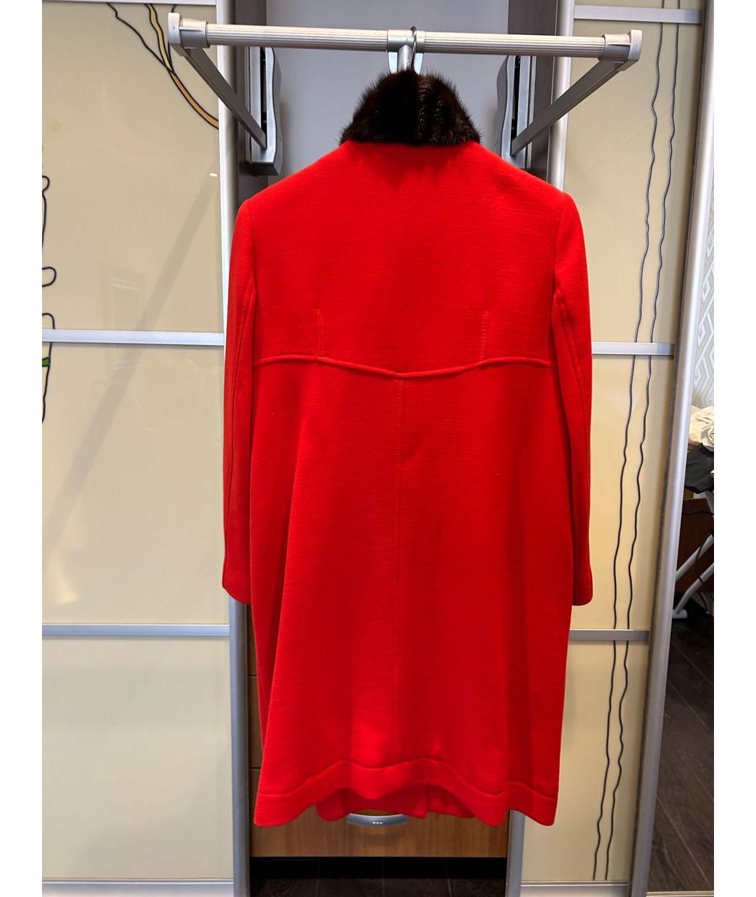 RED VALENTINO Красное вискозное пальто, фото 2