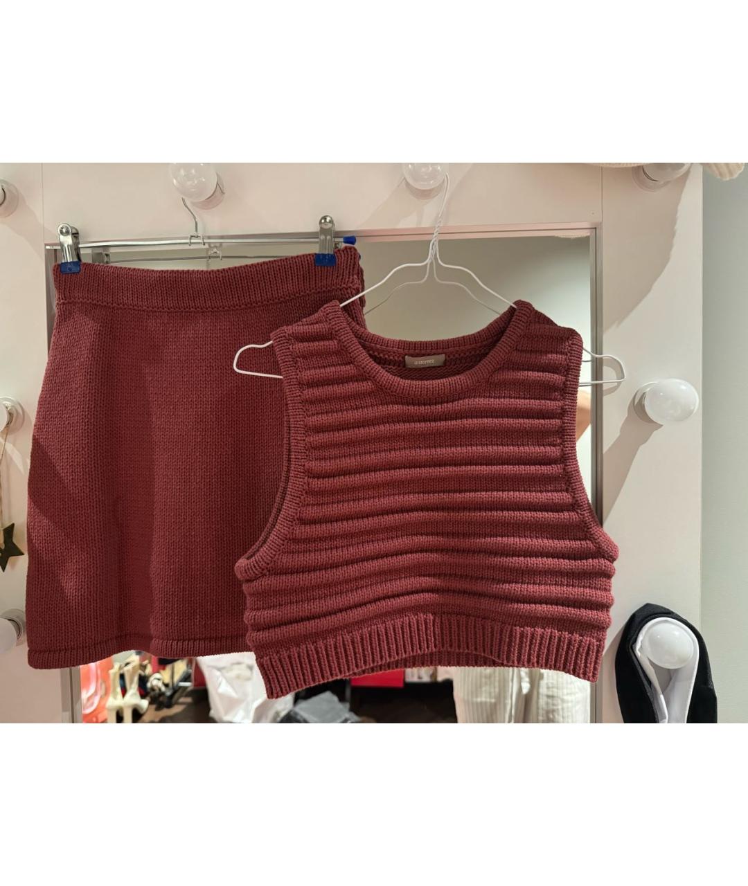 12 STOREEZ Бордовый костюм с юбками, фото 5