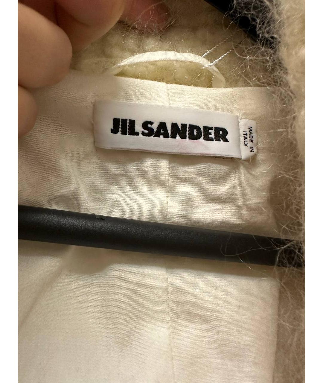 JIL SANDER Бежевое шерстяное пальто, фото 4