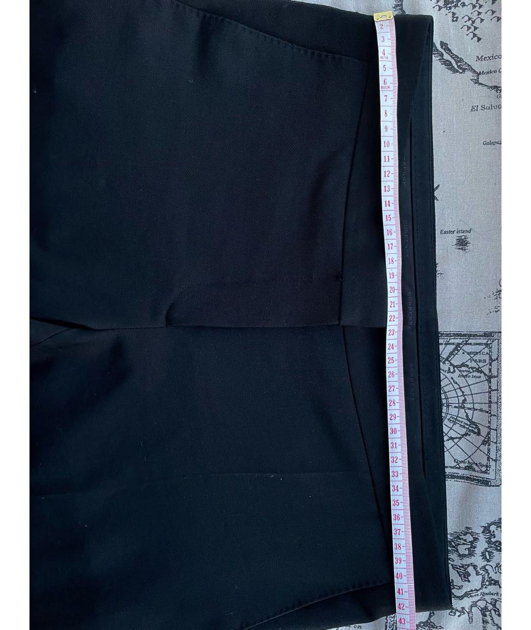 BURBERRY Черные шерстяные брюки узкие, фото 6
