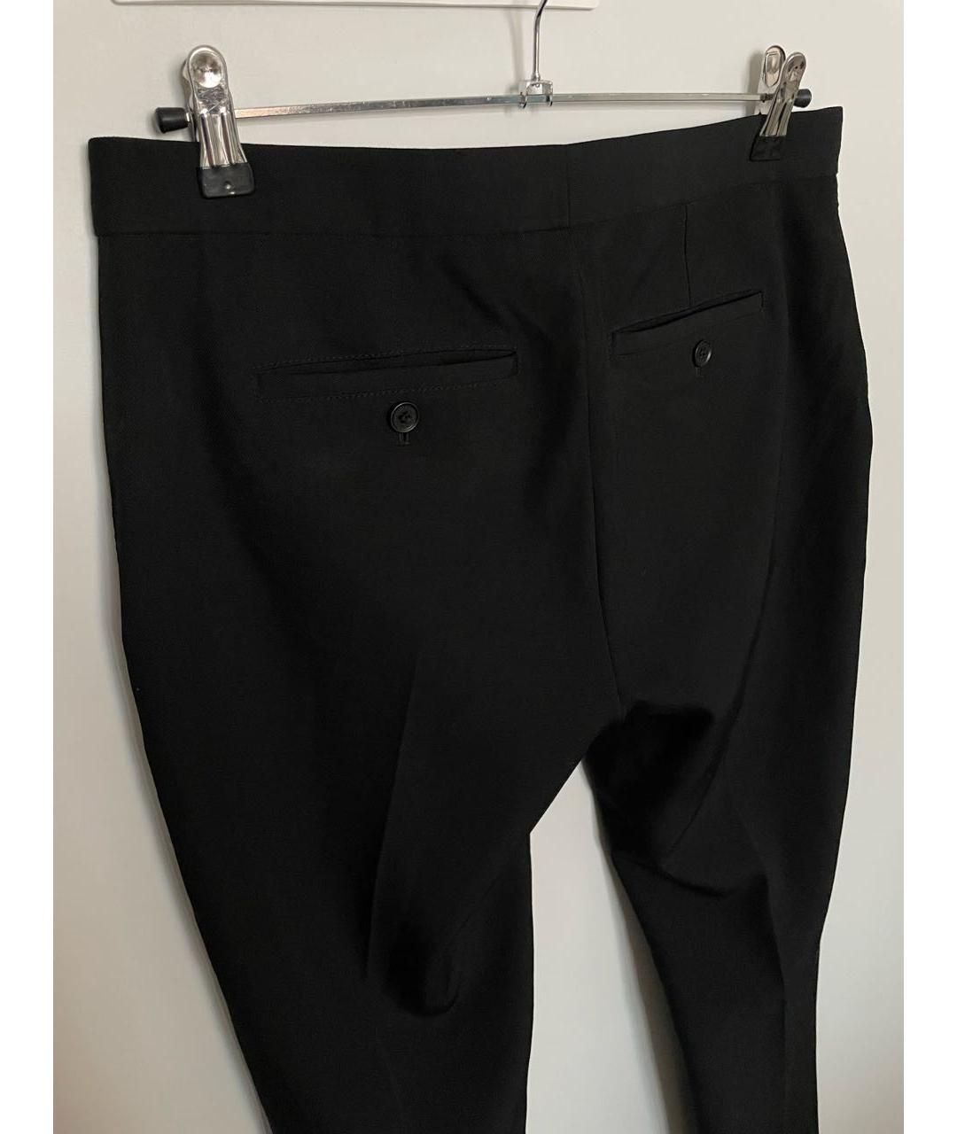 BURBERRY Черные шерстяные брюки узкие, фото 5