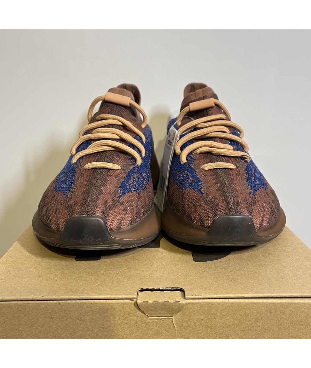 ADIDAS YEEZY Коричневые текстильные кроссовки, фото 4