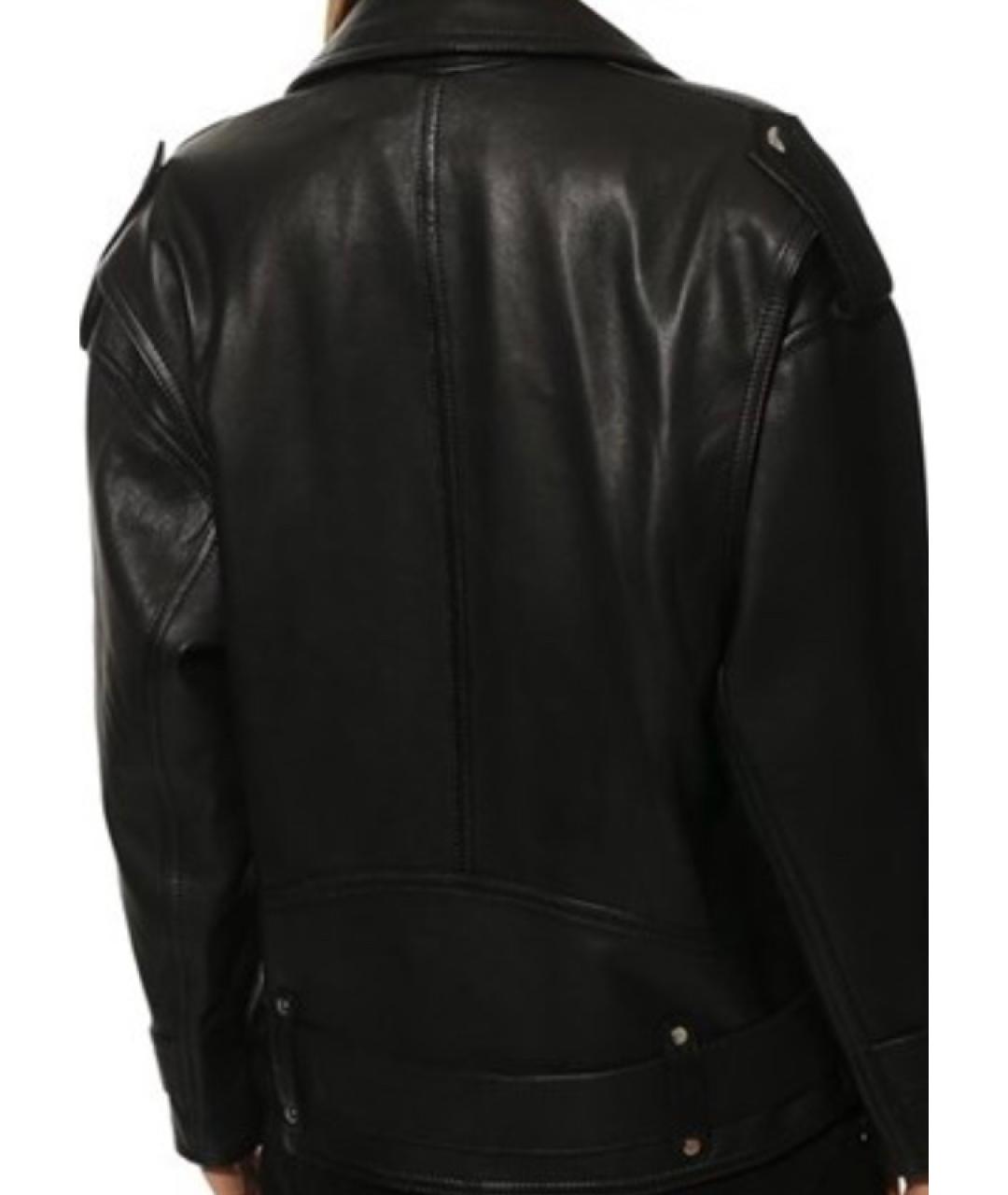 BATS Черная кожаная куртка, фото 2