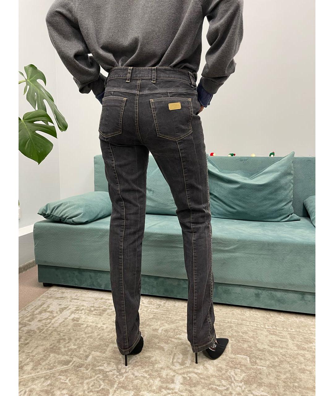 ESCADA Серые хлопко-эластановые джинсы слим, фото 5